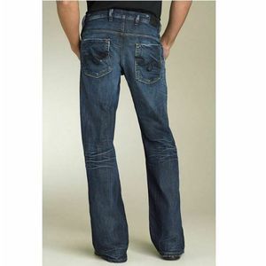 Diesel Men's 34 Hemmed Zaghor Cotton Jeans Wash
